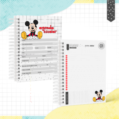 Agenda escolar permanente - 1 dia por página - Mickey 01 - comprar online