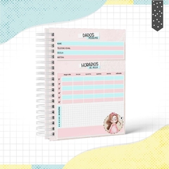 Caderno Menina morena 01 - tamanho A5 - comprar online