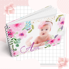 Livro do bebê - Floral 03 - comprar online