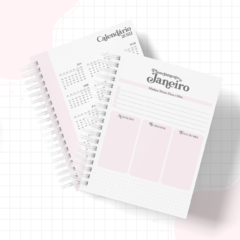 Planner de estudos permanente - feminino - comprar online