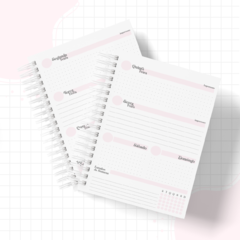 Planner de estudos permanente - feminino - loja online