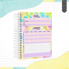 Caderno Tie Dye - tamanho A5 - comprar online