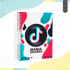 Agenda escolar permanente - 1 dia por página - Tik Tok