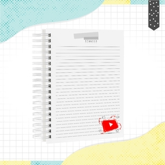 Caderno Youtube - tamanho colegial na internet