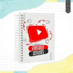 Caderno Youtube - tamanho universitário