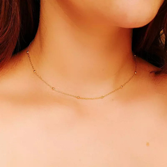 CHOKER DE CORRENTE COM BOLINHA CCVM-O