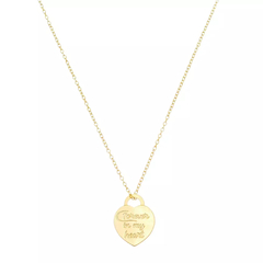 COLAR "FOREVER IN MY HEART" NO OURO COVM248-O