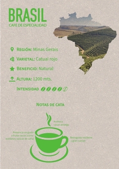 Cafe Molido de Especialidad Brasil Mina Gerais Caffettino 250Gr - comprar online