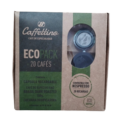 Capsula Recargable Caffetino + Cafe Brasil + Cuchara Dosific - comprar online