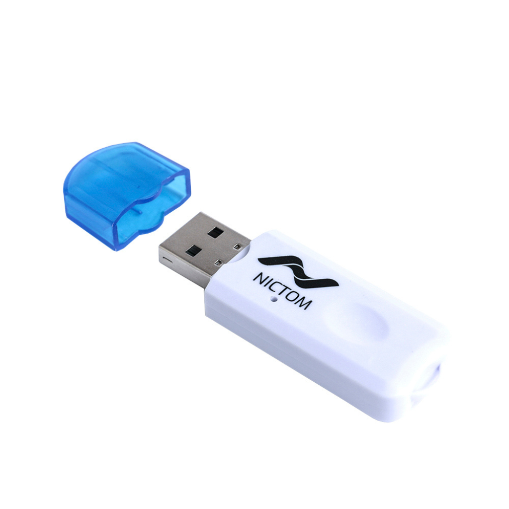 Receptor Bluetooth Nictom USB Blanco - NG Store