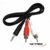 Cable Auxiliar mini plug 3,5mm a 2 RCA 1,5m Netmak NM-C25 - comprar online