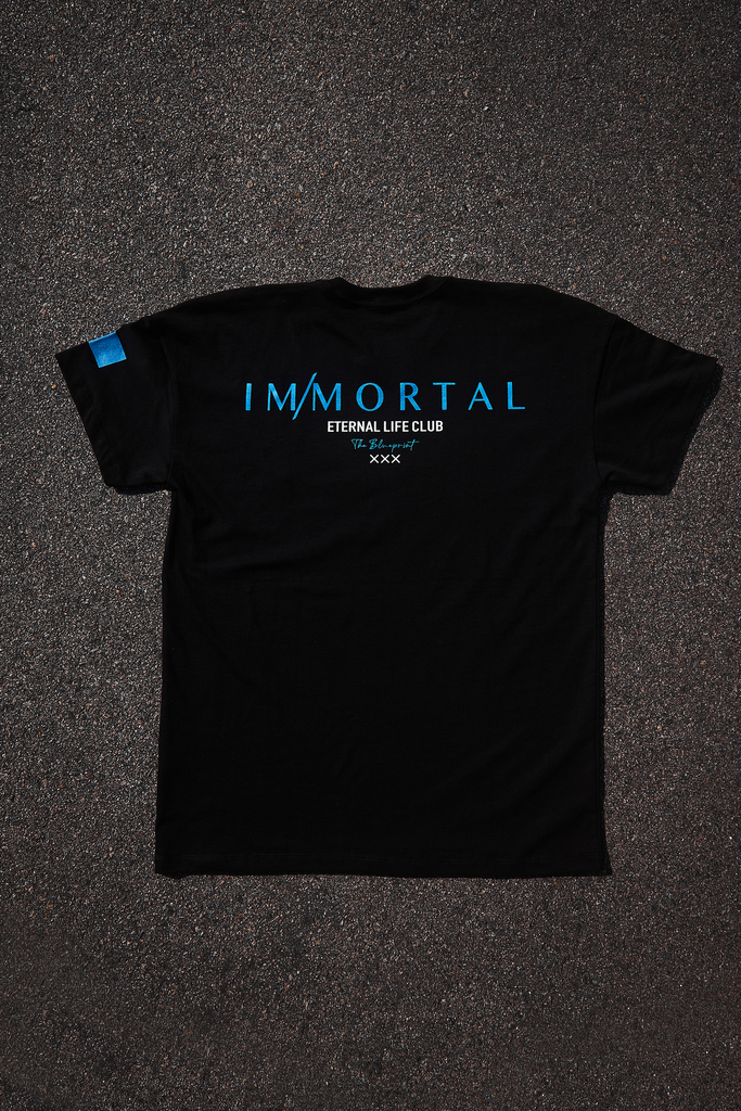 Camiseta Preta - Eternal Life Club - IM/MORTAL