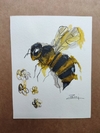 Abeja en tinta