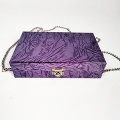 Bolsa Clutch - Roxo Marmorizado - comprar online