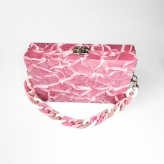 Bolsa Clutch - Rosa Marmorizado