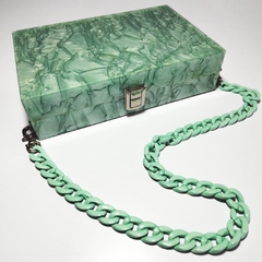 Bolsa Clutch - Verde Marmorizado - comprar online