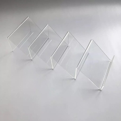 Kit com 10 displays tipo escadinha acrilico cristal