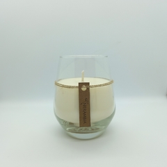 Vela aromatica en vaso de vidrio