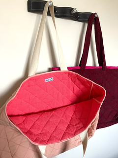 Bolsa Dupla Face Lona Rose - comprar online