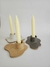 Trio velas espiral bege - loja online