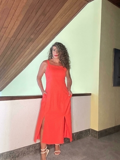 vestido Midi no Viscolinho