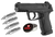 COMBO PISTOLA CO2 GAMO BLOWBACK C-15 CON BALINES Y CAPSULAS CO2