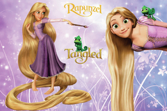 "Rapunzel" Banner para colgar 120x80cm