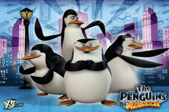 "Los Pingüinos" Banner para colgar 120x80cm