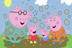 "Peppa Pig"Banner para colgar 120x80cm