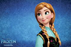 "Anna Frozen" Banner para colgar 120x80cm