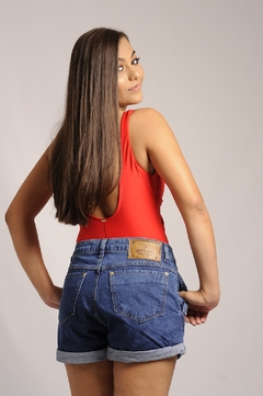Imagem do Short Jeans Feminino Cintura Alta Rasgado SHOPLE