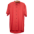 Camisa de botão Viscose Vermelho Lisa - Aba - Hi