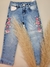 Calça Jeans Infantil com Flores no Tamanho 4 - Petit Cherie na internet