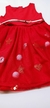 Vestido Infantil Vermelho com Tule, Lantejoulas e PomPom Happy no Tamanho 6 - Mon Sucré