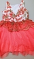 Vestido Infantil Laranja com Strass no Tamanho 8 - Petit Cherie - loja online