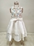 Vestido Infantil Rosa, Branco e Azul no Tamanho 6 - Petit Cherie