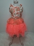 Vestido Infantil Laranja com Strass no Tamanho 8 - Petit Cherie