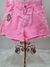 Shorts Infantil Pink Neon no Tamanho 16 - Vanilla Cream