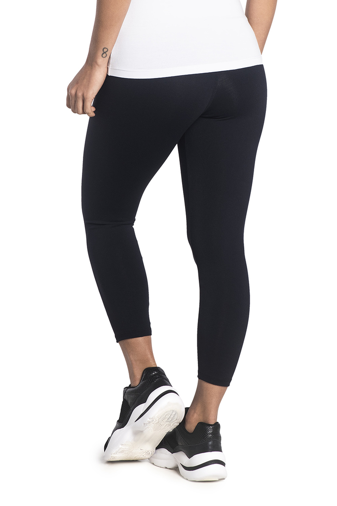 Calça Legging Feminina Fitness Preta Básica Academia