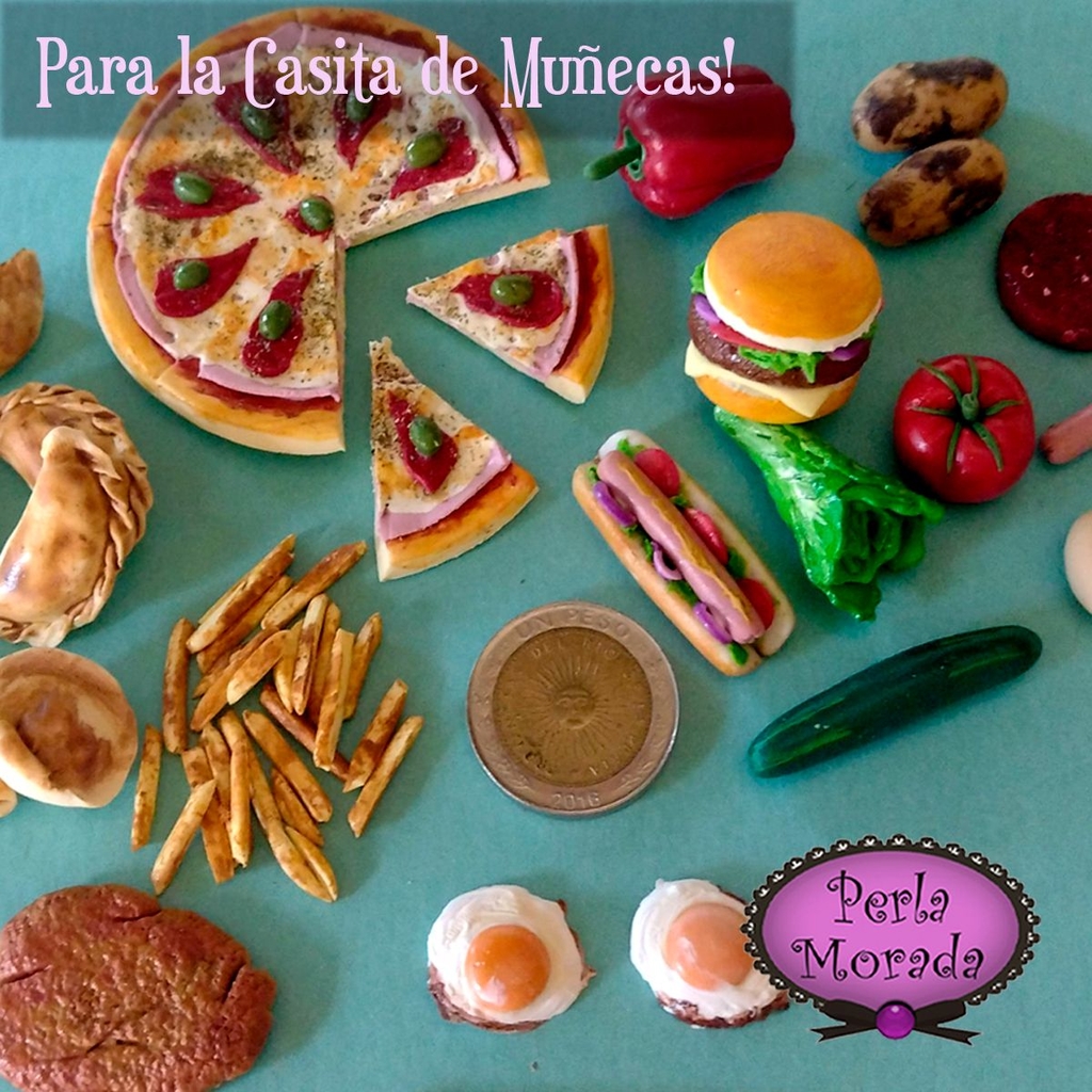 Comida miniatura para discount barbie