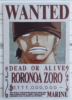 One Piece - Roronoa Zoro WANTED