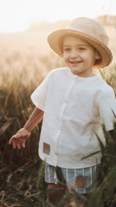 Camisola Nene- Blanco Tiza - Cocomelon Mayorista