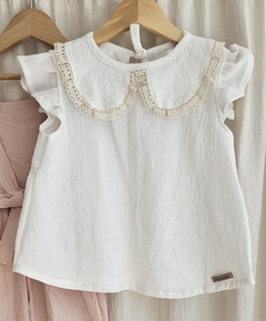 Blusa Tiza- Cuello baby