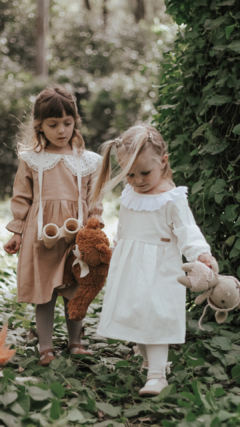 Vestido Blanco Broderie manga larga en internet