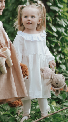 Vestido Blanco Broderie manga larga