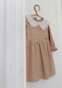 Vestido Rosa Ocre- Cuello baby - Cocomelon Mayorista