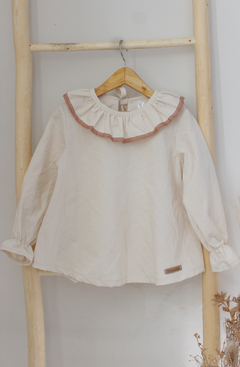 Imagen de Blusa Crudo Puntilla Ocre