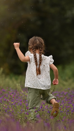 Blusa Natural Jazmín- algodon - comprar online