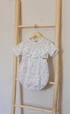 Bodysuit Flores Liberty Aqua