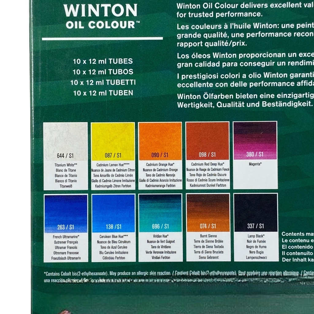 Set Pintura Oleo Winton Profesional 20pz Winsor&newton